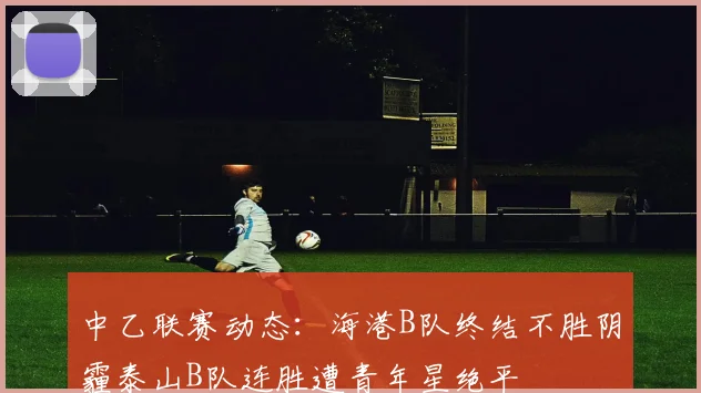 中乙联赛动态：海港B队终结不胜阴霾泰山B队连胜遭青年星绝平