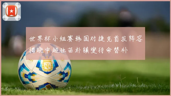 世界杯小组赛韩国对捷克首发阵容揭晓中超独苗朴镇燮待命替补